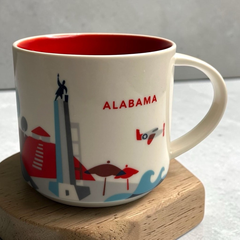 Starbucks Alabama Bama You are Here Series Coffee Tea Mug Cup  14oz